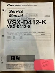 Pioneer VSX-D412-K VSX-D412-S VSXD412 Service Manual **original**. Fixed Price $24.99.