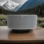 Bluesound Pulse 2I Smart Speaker, Wireless Streaming, White, Rectangular. Fixed Price $375.00.
