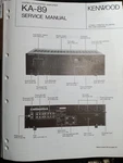 Kenwood KA-89 Amplifier Service Manual Original. Fixed Price $29.99.