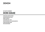 Denon DCM-500AE Cd Player Owners Manual. Fixed Price $22.24.