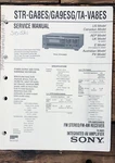 Sony STR-GA8ES -GA9ESG TA-VA8ES Receiver Service Manual *original*. Fixed Price $24.97.