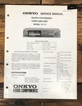 Onkyo TX-17 Receiver Service Manual *original*. Fixed Price $19.97.