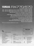 Yamaha RX-570 RX-770 Receiver Owners Manual. Fixed Price $22.24.