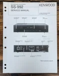 Kenwood SS-992 Surround Processor Service Manual *original*. Fixed Price $14.97.