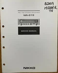 Nikko NR-515 Am / Fm Stereo Receiver Original Service Repair Manual. Fixed Price $19.95.