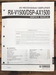 Yamaha RX-V1500 DSP-AX1500 Receiver Service Manual *original*. Fixed Price $24.97.