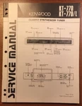 Kenwood And KT-770/L Stereo Tuner Original Service Manual P196. Fixed Price $13.49.