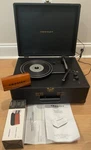 Crosley Retrospect Turntable Record Player Suitcase Black CR6254A-BK & Clean Kit. Fixed Price $63.75.