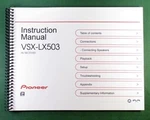 Pioneer VSX-LX503 Instruction Manual: Full Color 174 Pages & Protective Covers!. Fixed Price $30.20.