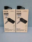 Ihome 3.5MM Aux Connection Audio Receiver Built In Mic Pack Black IHA200B-OD. Fixed Price $28.99.