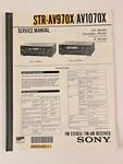 Original Oem Sony STR-AV970X/AV1070X Service Repair Manual Fm Am Receiver. Fixed Price $24.99.