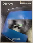 1990'S Denon AVC-3000 Integrated Surround Amplifier Brochure & Specs. Fixed Price $16.97.