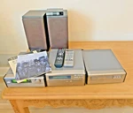 Denon Personal Component System D-150 Compact Audio Stack Stereo D-200. Fixed Price $750.00.