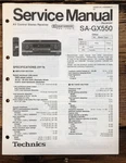 Technics SA-GX550 Receiver Service Manual *original*. Fixed Price $24.97.