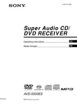 Sony AVD-S500ES Home Theater System Owners Manual. Fixed Price $22.24.