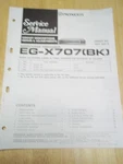 Pioneer Service Manual EG-X707(BK) A/v Audio/video Processor Original Repair. Fixed Price $10.98.