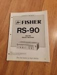 Fisher Rs- 90 Stereo Receiver Service Manual. Fixed Price $24.99.