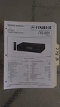 Fisher RS-881 Service Manual Original Repair Book Stereo Receiver Tuner Radio. Fixed Price $22.50.