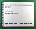 Denon AVR-X1500H Instruction Manual: Full Color 278 Pages & Protective Covers!. Fixed Price $36.20.