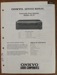 Onkyo EA-70 Subwoofer Service Manual Original. Fixed Price $29.99.