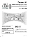 Panasonic SC-HT650 Home Theater System Owners Instruction Manual. Fixed Price $22.24.