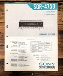Sony SQR-4750 Receiver Service Manual *original*. Fixed Price $24.97.