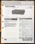 Sony STR-D2010 Receiver Service Manual *original*. Fixed Price $24.97.
