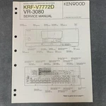 Kenwood KRF-V7772D & VR-3080 Service Manual Original W/schematics, Part List. Fixed Price $14.97.
