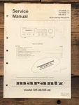 Marantz SR-38 SR-48 Receiver Service Manual *original*. Fixed Price $24.97.