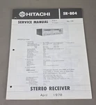 Hitachi Stereo Receiver SR-804 Service Manual D-4149. Fixed Price $64.95.