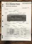 Kenwood KA-V5500 KA-V7500 Amplifier Service Manual *original*. Fixed Price $19.97.