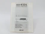 Akai AA-R22/L Stereo Receiver Service Manual (original). Fixed Price $20.00.