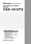 Pioneer VSX-1015TX Receiver Owners Manual. Fixed Price $22.24.