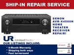 Repair Service For Denon AVR-X4500H In-command 9.2 Channel Home Theater Receiver. Fixed Price $350.00.