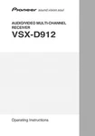 Pioneer VSX-D912 Receiver Owners Manual. Fixed Price $22.24.