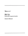 Nakamichi IA-1Z Amplifier Owners Instruction Manual. Fixed Price $19.99.