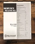 Sherwood RA-1140 Receiver Service Manual *original*. Fixed Price $19.97.