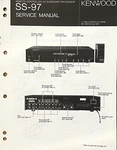 Kenwood SS-97: Remote Controlled Audio Video Surround Processor, Service Manual.. Fixed Price $10.00.