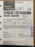 Original Service Manual For The Pioneer VSX-3700S 3600 411S 401 Receiver Oem. Fixed Price $11.98.