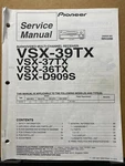 Original Service Manual For The Pioneer Vsx 39TX 37TX 36TX D909S A/v Receiver. Fixed Price $16.98.