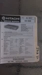 Hitachi SR-1800 Service Manual Original Repair Book Stereo Receiver Tuner Radio. Fixed Price $22.50.