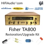 Fisher TA-800 Receiver Restoration Recap Repair Upgrade Rebuild Kit Capacitor. Fixed Price $165.00.