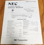 Nec PLA-710 (bu) Amplifier Service Manual Original. Fixed Price $10.00.