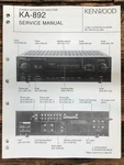 Kenwood KA-892 Amplifier Service Manual *original*. Fixed Price $24.97.