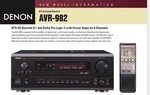 Denon AVR-982 Precision Audio 5.1 Channel Home Theater Surround Sound Receiver. Fixed Price $415.00.