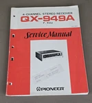 Pioneer Channel Stereo Receiver QX-949A Service Manual D-3876. Fixed Price $395.00.
