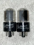 Pair 12SN7GTA Tubes Side Horseshoe Getter TV7 Tested Strong. Fixed Price $8.00.