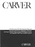 Carver HR-722 HR-752 Receiver Owners Manual. Fixed Price $21.99.