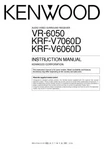 Kenwood KRF-V6060D Receiver Owners Instruction Manual. Fixed Price $22.24.