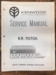 Kenwood KR-7070A Receiver Service Manual *original*. Fixed Price $34.97.